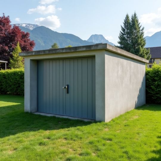 Abschliessbarer Unterstand für PKW im Kernser Unterdorf