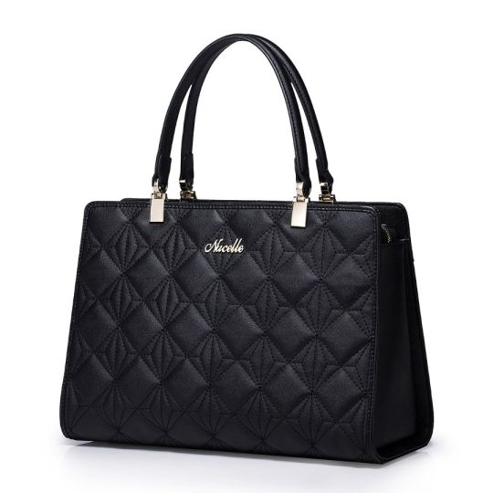 Damen-Handtasche, Leder, schwarz, wie neu, schick