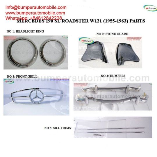 Mercedes 190SL Roadster year (1955-1963) Parts