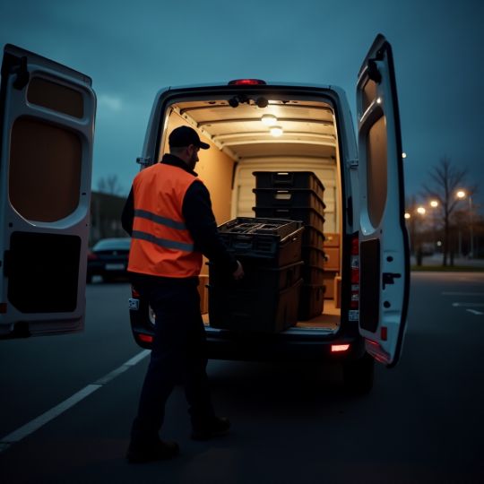 Mitarbeit beim Sortieren und Verladen von Gemüsekisten