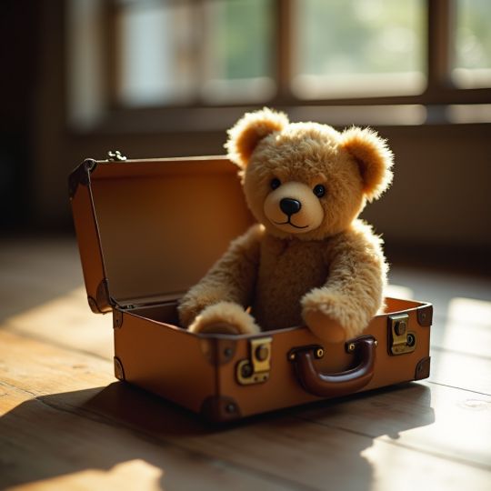 Steiff Teddybär Charly mitem beige Köfferli