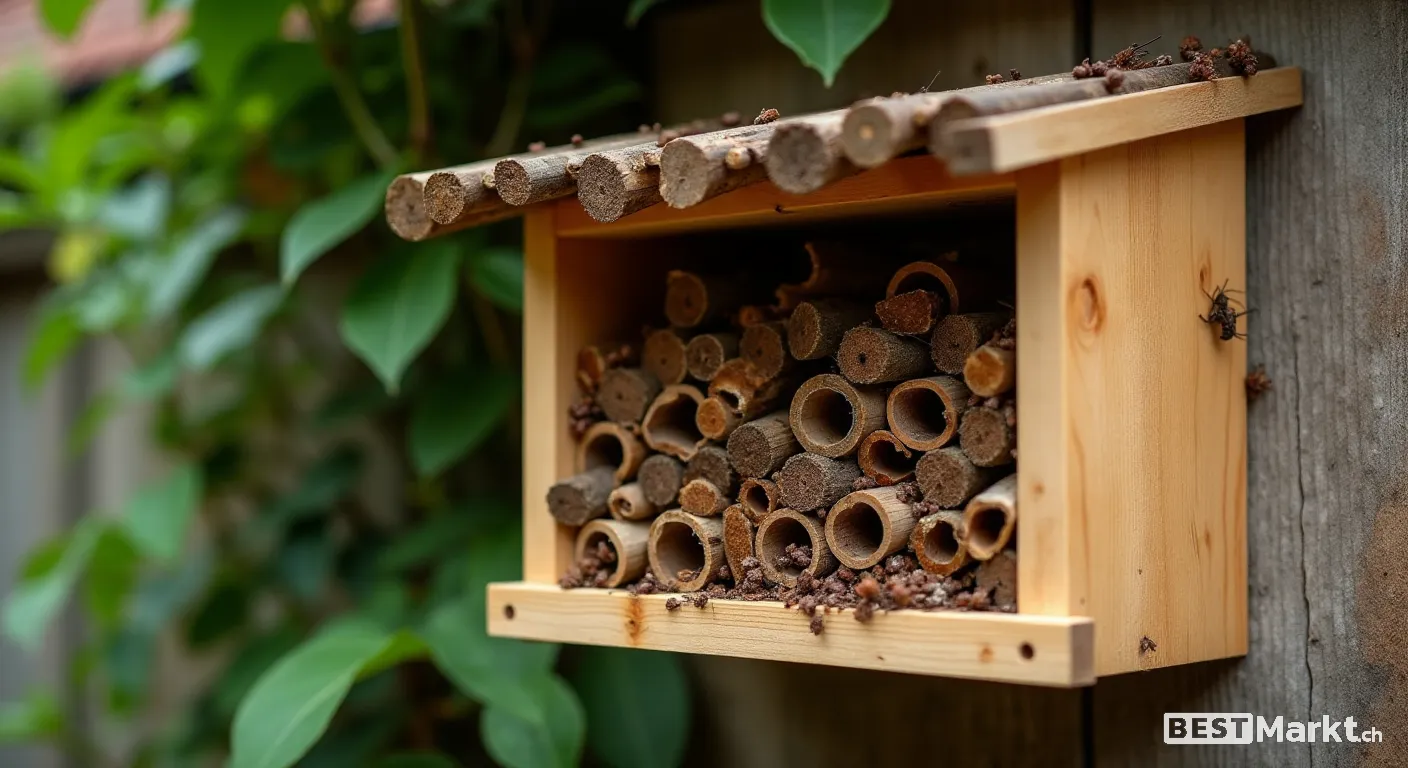 Insekte-Hotel sälber baue: So bringsch du Läbe i diin Garte