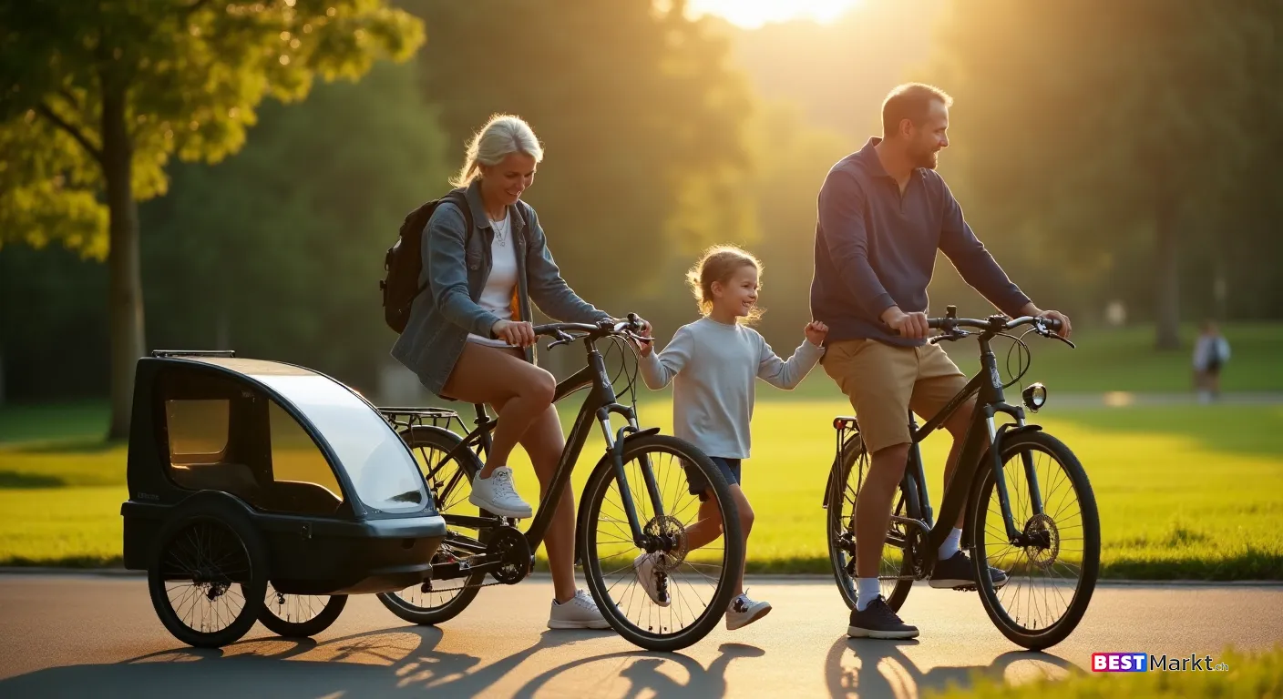 Velo-Ahänger oder Chindersitz? So findsch die bescht Lösig für dini Familie-Uusflüg